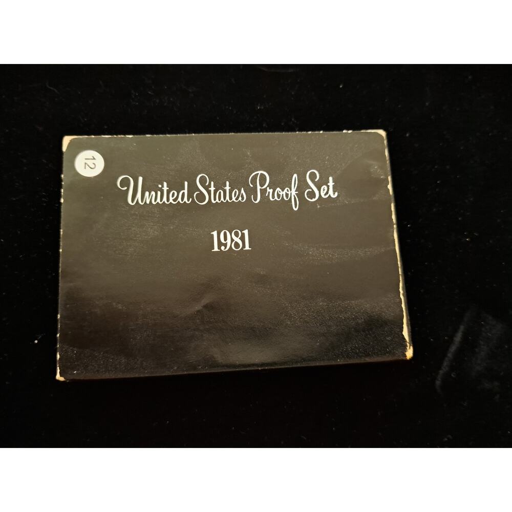 1981 S US MINT PROOF 6 Coin Set - Display Frame & Box